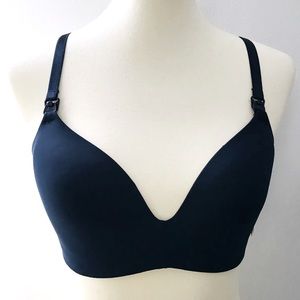 Auden 38C Lightly Lined Wire free Nursing Bra Navy